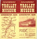 C1950s Seashore Trolley Museum Kennebunkport Me Brochure Map Antique Streetcar