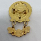 Vintage Gold Tone Sunday School Pin 2nd Year  5th Year  Lutheran Metal Christian