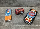 Vintage Tin Toy Cars Lot Of 3 Retro Collectible Metal Toys - Estate Find 