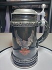 Harley Davidson Thewalt Ceramic Beer Stein Mug Pewter Lid Made In Germany
