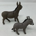 Schleich Grey Donkey   Foal Baby 2013 14 Farm Animal Figures 13746 13772