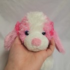 2000 Animal Alley Plush Puppy Dog Pink White Bows Ears Floppy Laying Toys R Us