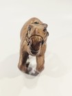 Leather Wrapped Camel Figurine Animal Vintage Art Home Decor 