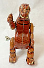 Billiken Godzilla Wind Up Tin Toy With Mechanical Walking Swing Arms   See Photo