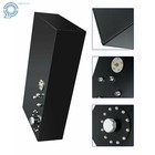 17 Gallon 64l Fuel Cell Gas Tank W  Cap   Level Sender Street Rod Aluminum Black