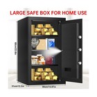 5 1 Cuft Large Home Safe Fireproof Waterproof  Anti-theft Fireproof Safe Box    