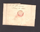 Us  Stampless  Folded  Letter   1831  Nice Letter  Ship  Captain