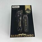 Wahl Barber Combo Black Cordless Magic Clip Clipper Detailer Trimmer 5 Star