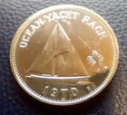 1970 Newport  Ri To Bermuda Ocean Yacht Race Silver Medal   Token 40mm Serial  d