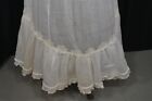 Antique Cotton Lawn White Victorian Edwardian Lace Ruffle Waist 22 Original 1890