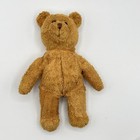 Avon Tan Teddy Bear Beanie Plush Bean Bag Chamois Soft Chenille Brown Vtg 9in