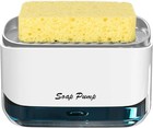 Kitchen Dish Soap Dispenser With Sponge Holder  2-in-1 Countertop Soap Pump D   