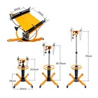 1300lbs 0 6t 2 Stage Hydraulic Transmission Jack W  360  swivel Wheels Lift Hoist