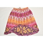 Lane Bryant 18 20 Plus Size Maxi Skirt 100  Cotton Ikat Print Elastic Waist Tie