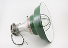 Appleton Explosion Proof Cage Light Porcelain Enamel Rewired Industrial Vintage