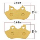 Brake Pads For Davidson 2000-2007 V-pads 2 Front  1 Rear Severe Duty Brake Pads
