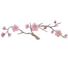 Cherry Tree Applique Patch - Embroidered Branch   Flowers Badge 5 75   iron On 