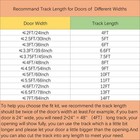 5-12 Ft Antique Top Mount Single Door Sliding Barn Door