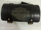 Pure Leather Tool Bag Engraved Fit For Harley Davidson Motorcycle In Black Color