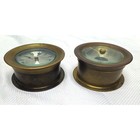 Vintage Ship s Quartz Clock And Barometer Brass 