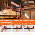 Jorgensen 6  Light Duty Spreader bar Clamp Set One-hand E-z Hold Clamp Us 4 Pack