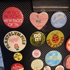 Lot Of 30 Vtg Pinback Buttons 60 s 70 s 80 s Random Pins Humor  Politics  Etc