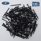 120pcs  6    2 Inch High Hardness Drywall Screws  Black  Coarse Thread  Phillips