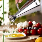 Stainless Steel Olive Oil Dispenser Bottle 17oz 500ml Non Drip Leak Proof Pourer