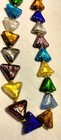 Vintage Venetian Fancy Silver Foil Glass Beads Beaded Necklace