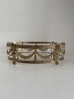 Large Crystal And Bronze Louis Xvi Jardiniere Centerpiece Bowl Antique 18-19th C