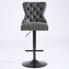 2 Set Pu Leather Bar Stools 25-33  Counter Height Kitchen Pub Bar Chairs Black