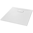 Vidaxl Shower Base Tray Smc White 35 4x27 6 Inch Low Profile Bathroom Floor Pan