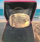 Vintage Solid Brass Reno 1997 National Championship Air Races Belt Buckle