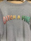 Vintage Bob Marley Catch A Fire Reggae Tee Gray Xl 90s Style Rastafarian