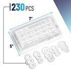 230 Pcs Fender Washers Assortment Kit Stainless Steel Flat Washer 15 Size M3-m12