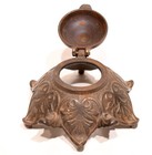 Antique Victorian Cast Iron Inkwell