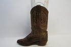 Abilene Womens Size 8 M Brown Leather Cowboy Western Boots