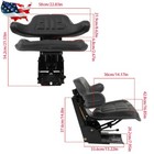 Black Tractor Suspension Seat For Massey Ferguson 180 185 235 240 245 250 254