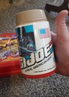 Vintage 1990 Gi Joe Aladdin Red Plastic Lunch Box W  Thermos Missing Lid