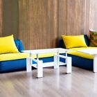 Living Room Rectangle Coffee Table  Tea Table Suitable For Waiting Room  White