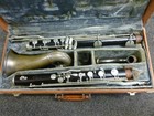 Vintage 1950 s Noblet Paris France Bass Clarinet In Case