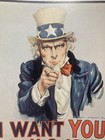 Vintage 1968 Vietnam Era Uncle Sam  i Want You  For U s  Army Recruitment Poster