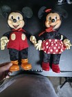 Vintage Mickey And Minnie Mouse Dolls  40s 50s  Gund Mfg  Co  Walt Disney Prod 