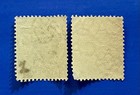 Vintage Gibraltar Edvii 1 2p Used 1p Unused Pair Of Stamps Early 1900s