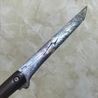 Xizang Iab Iron Meteorite Cut Slabs Etched Edc 57 0 G Perfect Pocket Knife Tanto