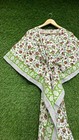 Indian Women Hand Block Printed Boho Kaftan Maxi Multi Floral Cotton Long Kaftan