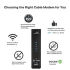Arris Sb6190 Docsis 3 0 32x8 Gigabit Cable Modem 1 Gbps Ethernet Renewed