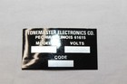  Sticker Badge Decal Label Advertising Tonemaster Electronics Co  Collectible