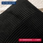 Miulee Black Decorative Throw Pillow Covers 18x18 Inch For Couch Bed Sofa Pack O
