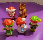 Fisher Price Little People Christmas Lot 2004-2014 Santa Reindeer Snowman Elves